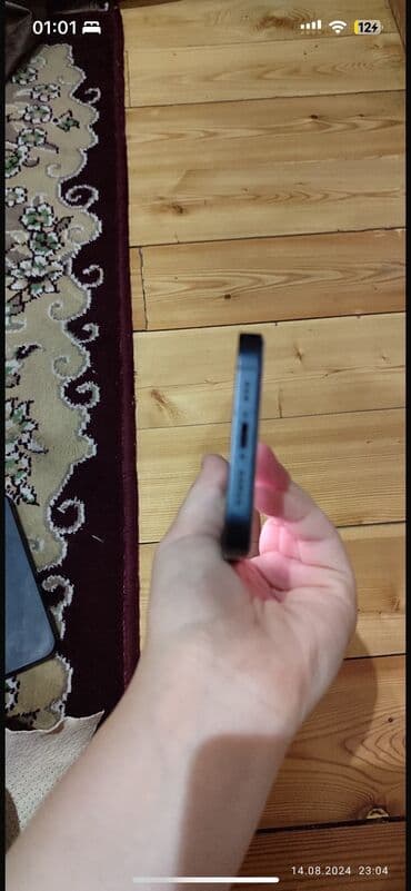 айфон 13 жаны: IPhone 13, Колдонулган, 128 ГБ, Midnight, Куту, Каптама, 79 % — 3