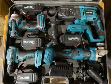 Набор Макито 4в1 в Наличии!Перфоратор,Гайкавёрт,Шуруповёрт,Болгарка