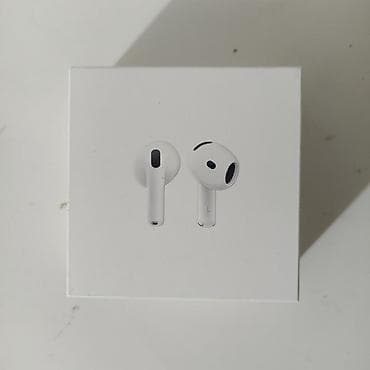 Аудиотехника: Зымсыз ичине салынуучу кулакчындар, Apple, AirPods 4, Жаңы — 1
