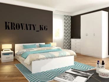 садовая мебель бишкек: Спальный гарнитур, Шкаф, Тумба, Двуспальная кровать — 1