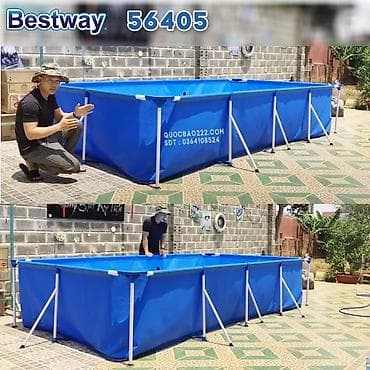 каркасный бассейин: Практичный сборный каркасный бассейн Bestway 56405, обладает — 3