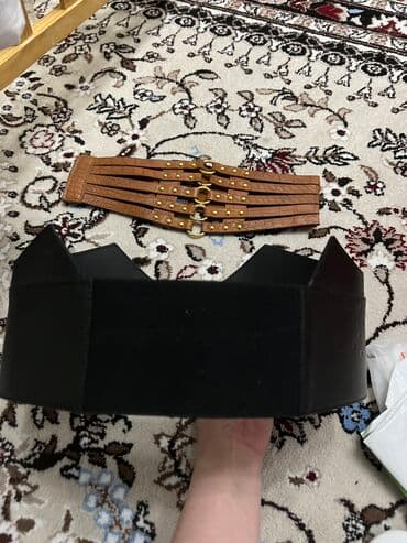 купить ремень мужской кожаный: Женские новые широкие ремни итальянские! Черный абсолютно новый! 700с- — 2