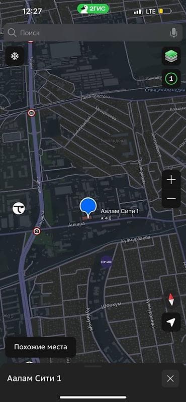 аалам сити: 1 комната, 41 м², Элитка, 3 этаж, ПСО (под самоотделку) — 6