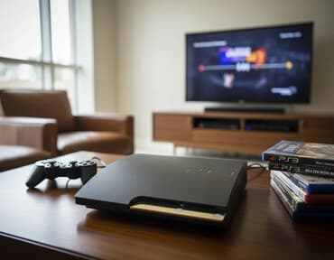 мышка с проводом: Игровая приставка Sony PlayStation 3 (PS3) Slim - Модель: PS3 Slim в — 1