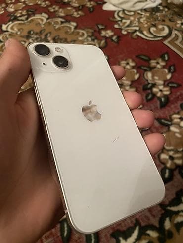 ми воч: IPhone 13, Б/у, 128 ГБ, Старлайт, Защитное стекло — 2