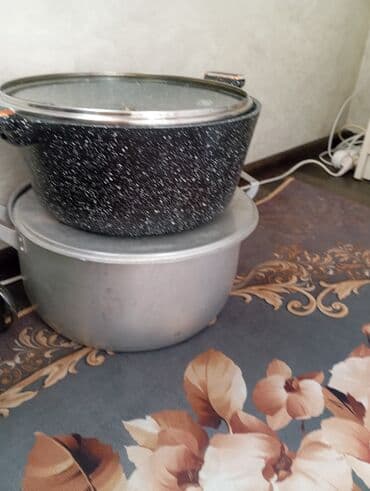 Посуда: Продается казан чугунный 6литров цена 1500сомписать на тел .еще — 4
