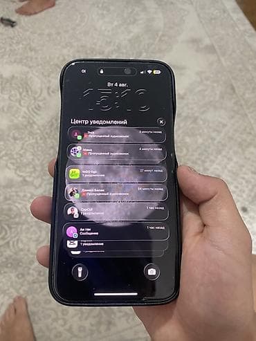 google fold: IPhone 14 Pro Max, Б/у, 256 ГБ, Black Titanium, Защитное стекло, 80 % — 2