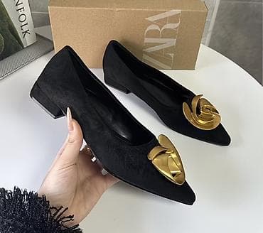 форсы черные: Туфли, 38, 39, 40, Zara, Новый, цвет - Черный, Самовывоз — 2