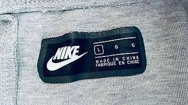 трикотажные штаны мужские: Мужские брюки, L, Nike, Б/у, цвет - Серый — 4