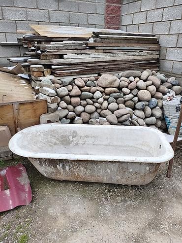 кател в баню: Ванна, Овальная, Материал: Чугун, Размер: 167 x 77 см — 3