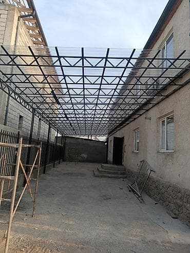 круглый ангар: Навес, Другая форма, Металл, Поликарбонат — 1