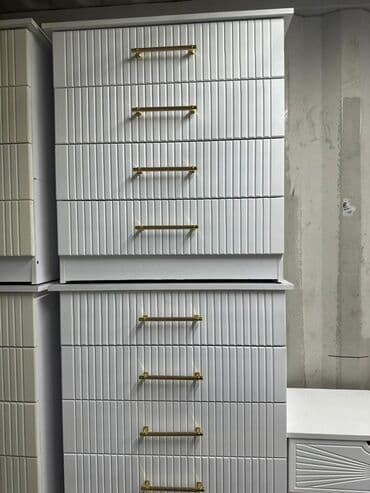 Окна и комплектующие: Комод для одежды, Новый, Без зеркала, ЛДСП, цвет - Белый, Платная доставка — 2