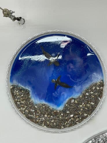 ссср одежда: Авторские настенные часы и декоративные панно из эпоксидной смолы. - — 8