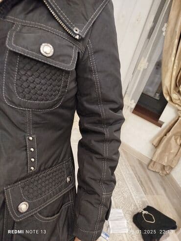 купить качественную мужскую зимнюю куртку: Пуховик, Короткая модель, Стеганый, С поясом, С мехом, 2XL — 5