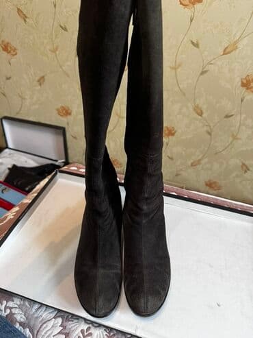 женские брендовые туфли недорого: Женская обувь 37-38 размера. Сапоги 1000 сом Коричневые кожаные Dune — 2