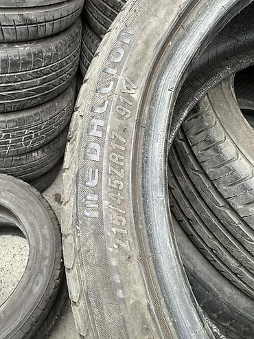 зимние шины 215 45 r17: Шины 215 / 45 / R 17, Лето, Б/у, Комплект, Легковые, Япония — 5