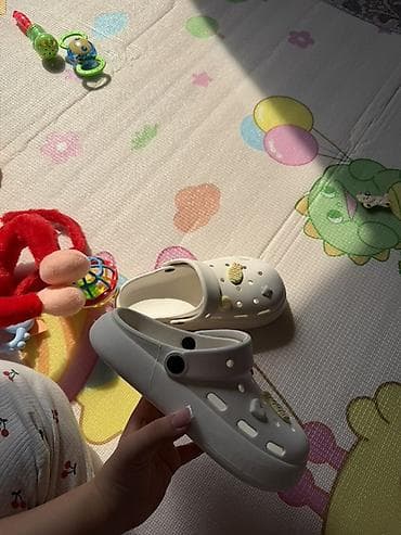 Сабо, 38, Crocs, Новый, цвет - Белый