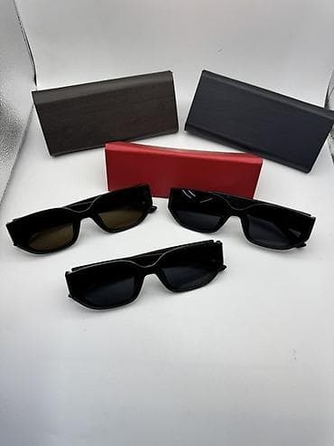 y2k очки: Прямоугольные солнцезащитные очки в минималистичном стиле - Оправа — 1