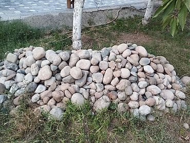 Речной/окатанный камень для ландшафта и строительства. - Фракция