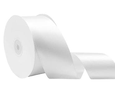 упаковочная бумага для цветов: Атласная лента на катушке - Материал: плотный атлас (двухсторонний — 2