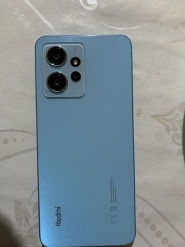 за дешево компьютер: Redmi, Redmi Note 12, Колдонулган, 128 ГБ, түсү - Көгүлтүр, 2 SIM — 1