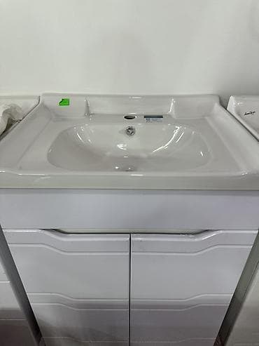 ракавино: Тумба для ванны, С раковиной, Другой материал, цвет - Белый — 1