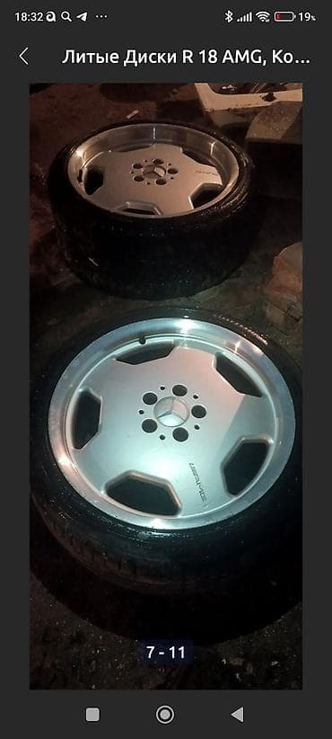 диски на мерседес моноблок: Колеса в сборе R 18, Комплект, Легковые, Литые, отверстий - 5 — 2