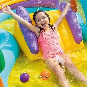 Бассейны: Надувной игровой центр INTEX 57135 "Динолэнд" - отличный подарок для — 6
