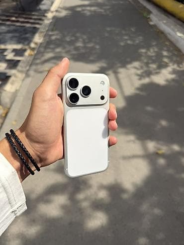 apple x: IPhone 17 Pro, Б/у, 512 ГБ, White Titanium, 98 % — 1