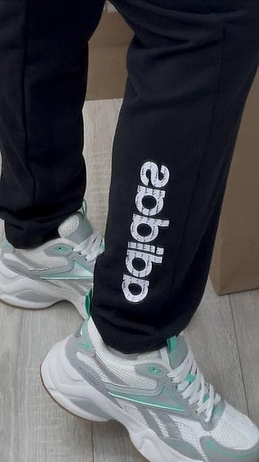 Спортивная одежда: Женский спортивный костюм Adidas, черный, оригинал 💯 🇺🇸 Размеры: M — 4