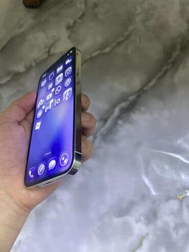 запчасти для телевизоров в бишкеке: IPhone 12 Pro, Б/у, 256 ГБ, White Titanium, Защитное стекло, 73 % — 6