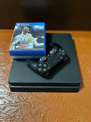 Портативные консоли: Игровая консоль Sony PlayStation 4 Slim (черная) не хватайет 1 жосьтик — 2