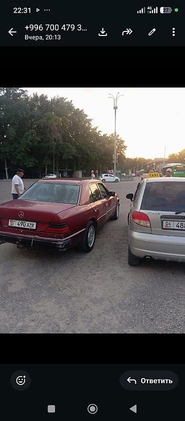 a class барсетка: Mercedes-Benz W124: 1989 г., 2.3 л, Механика, Бензин, Седан — 3