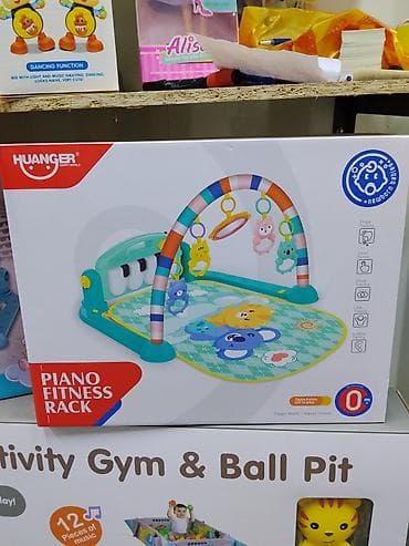 born puh: Развивающий коврик с дугой и пианино Huanger (Piano Fitness Rack) - — 1