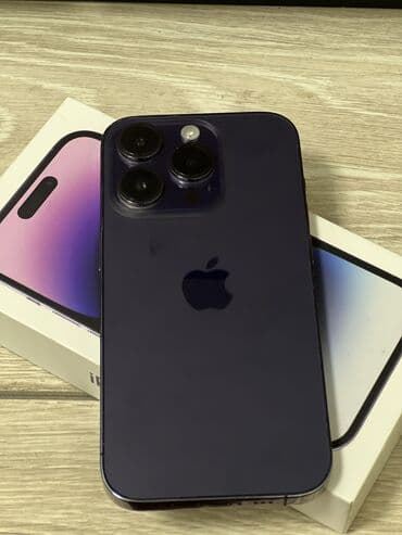 iphone 15 телефон: IPhone 14 Pro, Б/у, 256 ГБ, Deep Purple, Чехол, 81 % — 3