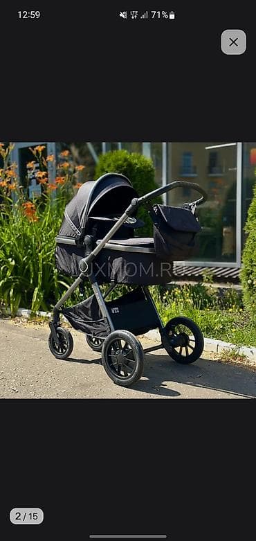 new lux: Коляска, Другой бренд, цвет - Черный, Б/у, Самовывоз — 7