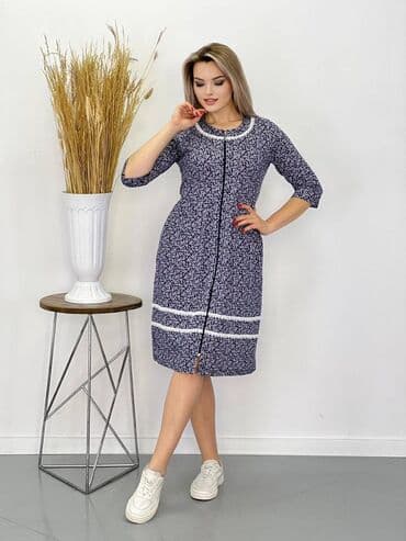 домашние халаты больших размеров: Халат, Хлопок, Узбекистанская, XS, 2XS, L — 16