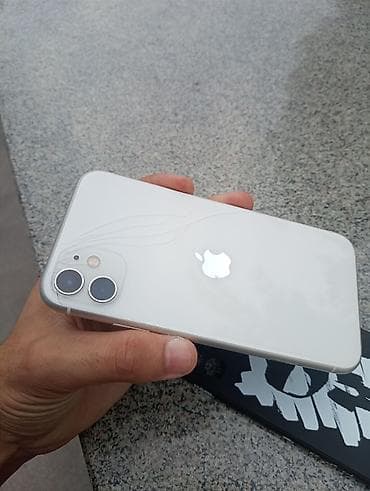 iphone 10 max: IPhone 11, Б/у, 64 ГБ, Белый, Защитное стекло, Чехол, 66 % — 9