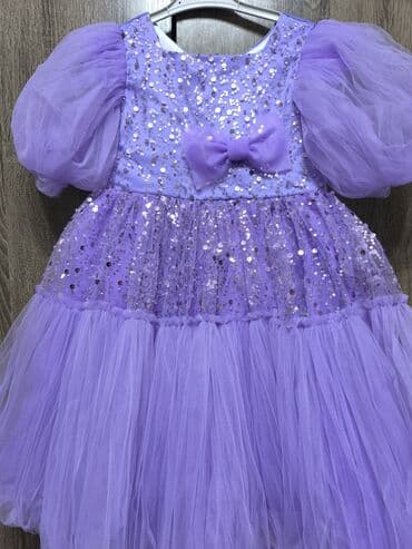 пышные платья для девочек: Детское платье, цвет - Фиолетовый — 5
