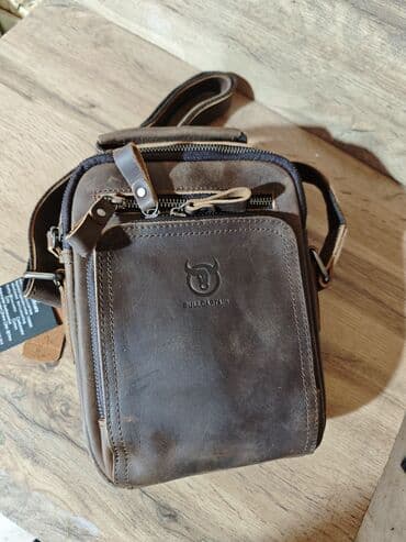 Другие комплектующие: Барсетка, Материал: Натуральная кожа, Новый — 3