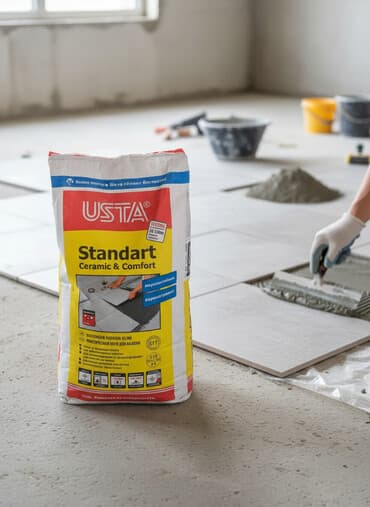 Сайдинги: Кафельный клей для плитки USTA Standart морозостойкий. Ceramic & — 1