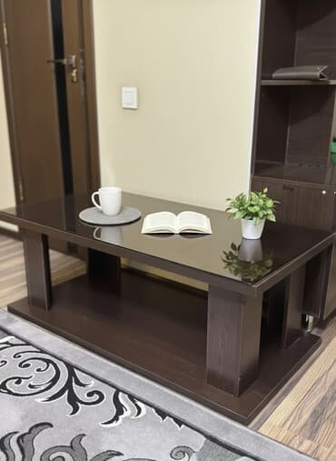 жыгач сатам: Журнальный столик с стеклянной столешницей - Материал: ЛДСП/МДФ с — 2