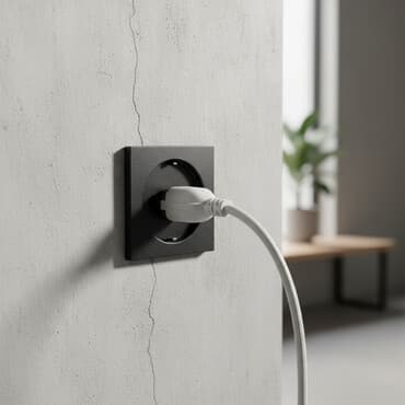 черный ящик: Розетка, Встроенные, 1 гнездо — 1