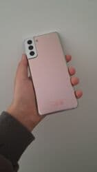 покупаю книги: Samsung Galaxy S21 Plus 5G, Колдонулган, 128 ГБ, түсү - Кызгылт көк, 2 SIM — 1