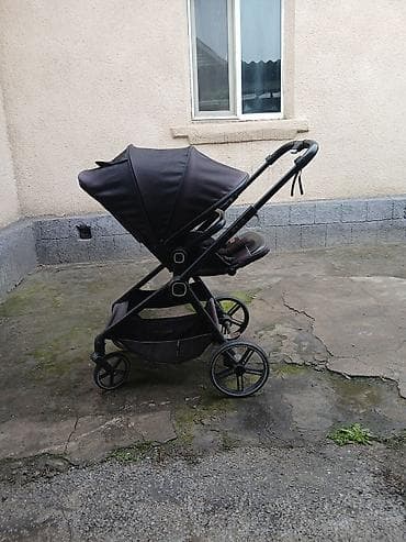 Коляски: Коляска, цвет - Черный, Б/у — 3