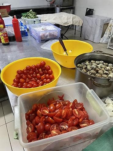 кожанный пиджак мужской: Салатница (повар холодного цеха) на выезд. Жайылский район — 1