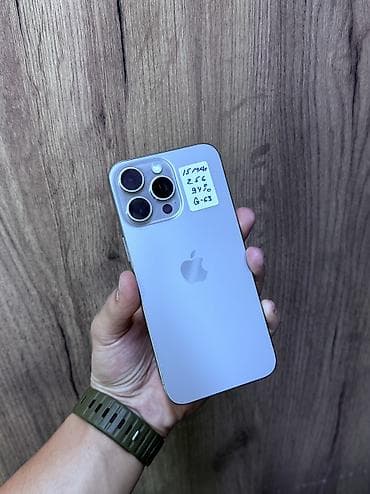 e5 2689: IPhone 15 Pro Max, Б/у, 256 ГБ, Natural Titanium, 94 % — 6