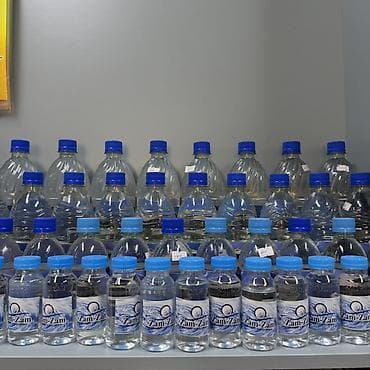 новый баклашка: Вода Zam-Zam (Замзам) в пластиковых бутылках с синей крышкой — 5