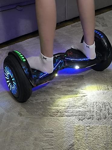 роллер клуб: Гироскутер с подсветкой и Bluetooth - Диаметр колес: 8,5 дюйма — 6