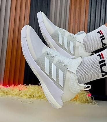 Босоножки, сандалии, шлепанцы: Мужские кроссовки, 42.5, Adidas, Б/у, цвет - Белый — 5